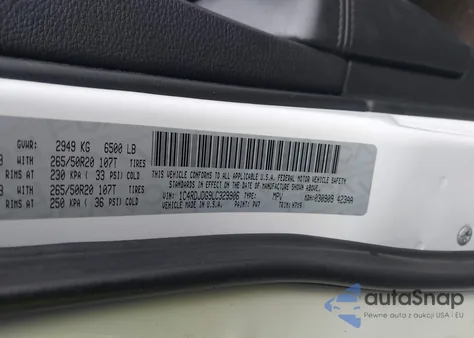 2020 Dodge Durango Gt Awd from USA, damaged, VIN 1C4RDJDG9LC329906